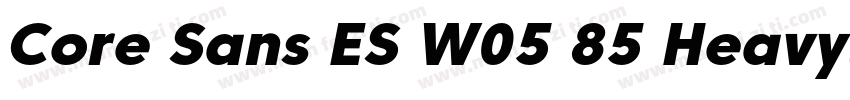 Core Sans ES W05 85 Heavy字体转换